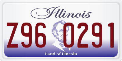 IL license plate Z960291