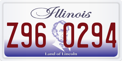 IL license plate Z960294