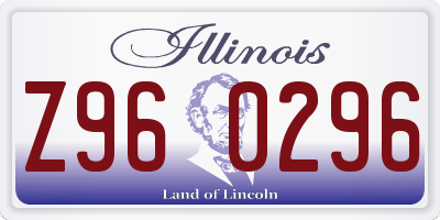 IL license plate Z960296
