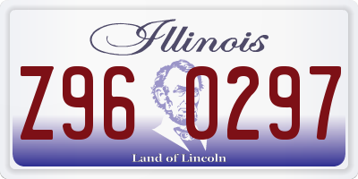 IL license plate Z960297