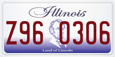 IL license plate Z960306