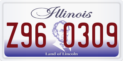 IL license plate Z960309