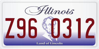 IL license plate Z960312