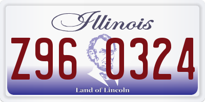 IL license plate Z960324