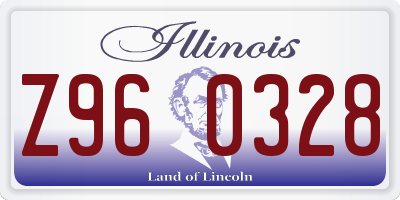 IL license plate Z960328