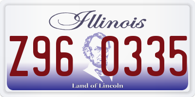 IL license plate Z960335
