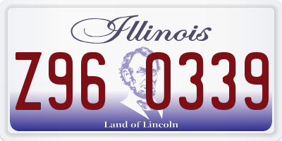 IL license plate Z960339