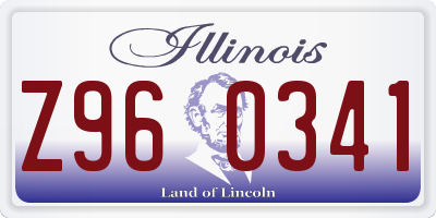 IL license plate Z960341