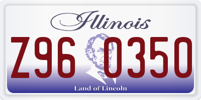 IL license plate Z960350