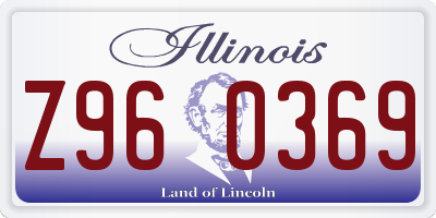 IL license plate Z960369