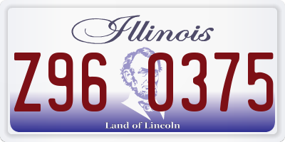 IL license plate Z960375