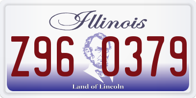 IL license plate Z960379
