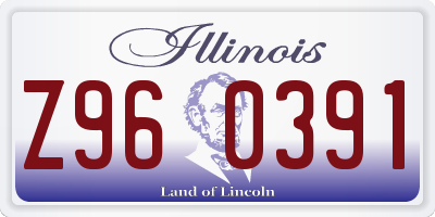 IL license plate Z960391