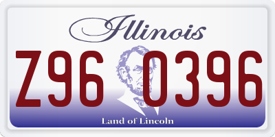 IL license plate Z960396
