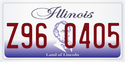 IL license plate Z960405