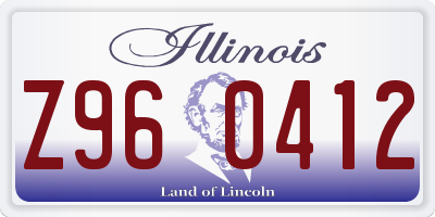 IL license plate Z960412