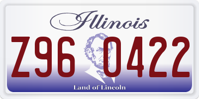 IL license plate Z960422