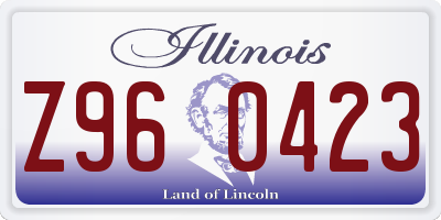IL license plate Z960423