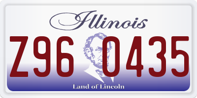 IL license plate Z960435