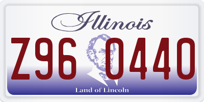 IL license plate Z960440