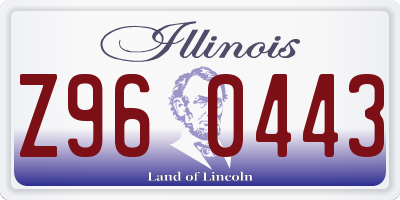 IL license plate Z960443
