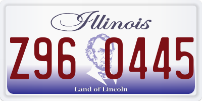 IL license plate Z960445