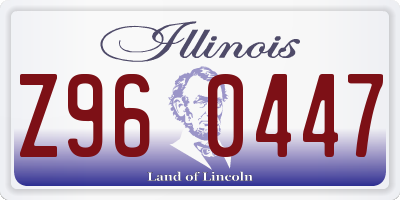 IL license plate Z960447