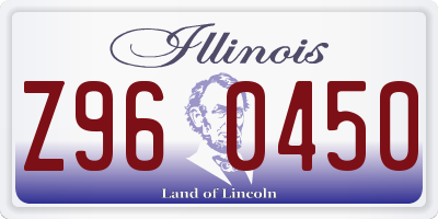 IL license plate Z960450