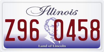 IL license plate Z960458
