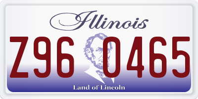 IL license plate Z960465