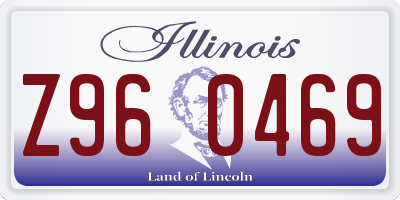 IL license plate Z960469