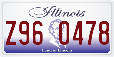 IL license plate Z960478