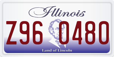 IL license plate Z960480