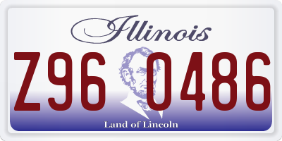 IL license plate Z960486