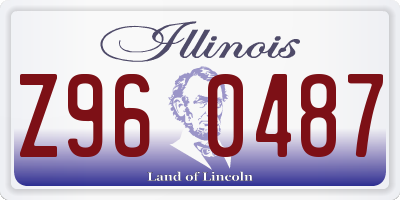 IL license plate Z960487