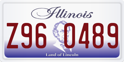 IL license plate Z960489