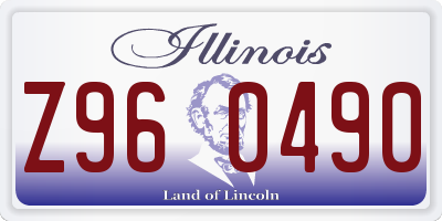 IL license plate Z960490