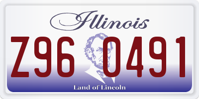 IL license plate Z960491