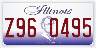 IL license plate Z960495