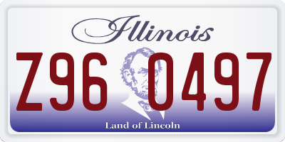 IL license plate Z960497