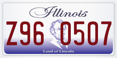 IL license plate Z960507