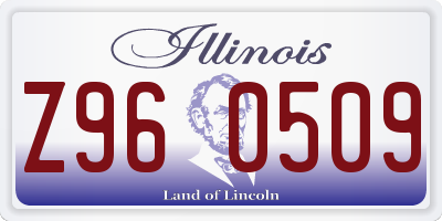 IL license plate Z960509