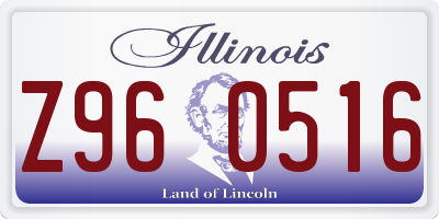 IL license plate Z960516
