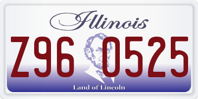 IL license plate Z960525