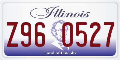IL license plate Z960527