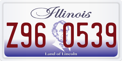 IL license plate Z960539