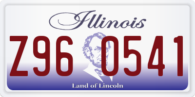 IL license plate Z960541
