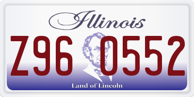IL license plate Z960552
