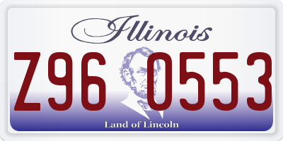 IL license plate Z960553