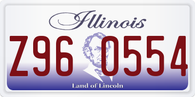 IL license plate Z960554